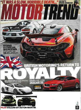 MOTOR TREND 2015 MAY - P1 vs 918, VULCAN, WRX STI vs GOLF R